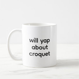 Will Yap Over Croquet-liefhebber Grappig Koffiemok