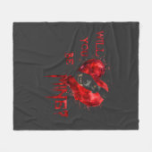 WIll You Be Mine Valentine Shirt Fleece Deken (Voorkant (Horizontaal))
