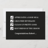 Will You Be My Best Man Funny Digital Card Kaart (Voorkant)
