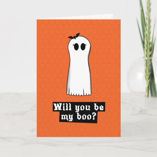 Will you be my boo Halloween Card Kaart (Voorkant)