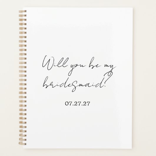 Will You Be My Bridesmaid Custom Cursive (Devant)