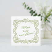 Will You Be My Bridesmaid Proposal Invitation Card (Debout devant)