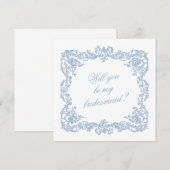 Will You Be My Bridesmaid Proposal Invitation Card (Devant / Derrière)