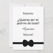 Will You Be My Groomsman in Spanish Language Kaart (Voorkant)
