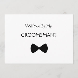 Will you be my groomsman? kaart