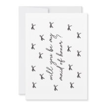 Will you be my Maid of Honor Bridal Party Bow