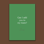 Will You Be My Usher Football Theme Card Kaart