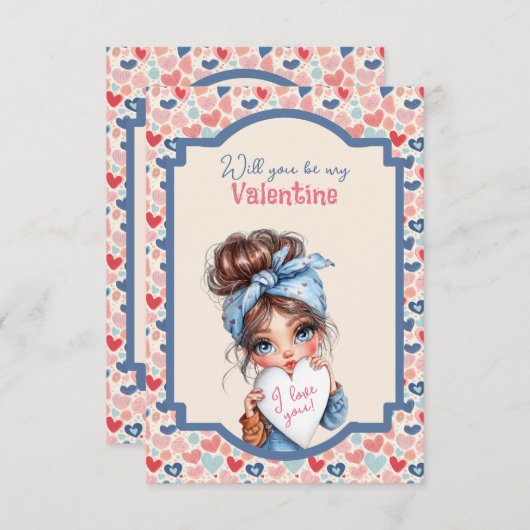 Will You Be My Valentine Teen  (Voorkant / Achterkant)