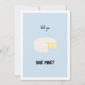 Will you Brie Mine Funny Valentijnsdag Kaart (Voorkant)