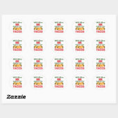 Will zal u adviseren over Tacos Human Resources Ronde Sticker (Vel)