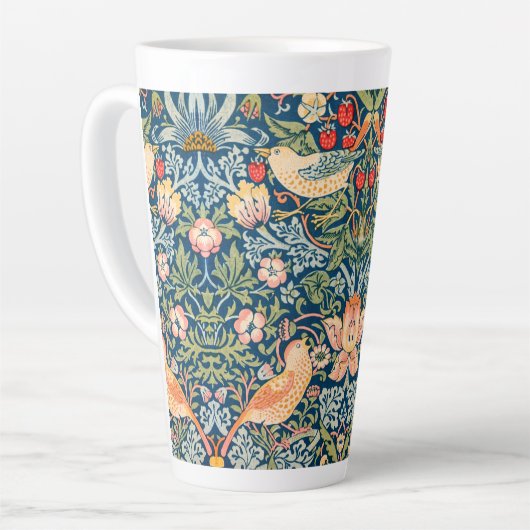 Willam Morris aardbeiendief,  vogels  Latte Mok (Linkerhoek)