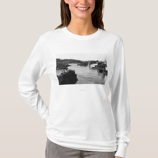 Willamette Herfsten en Paper Mills Oregon City T-shirt (Voorkant)