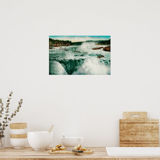 Willamette-Herfsten in Portland Poster (Keuken)