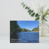 Willamette River, Elijah Bristow State Park, OR Po Briefkaart (Staand voorkant)