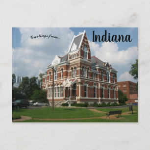 Willard Library Evansville Indiana Briefkaart