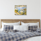 Willard Metcalf Gloucester Harbour Canvas Afdruk (Insitu (Slaapkamer))