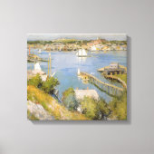 Willard Metcalf Gloucester Harbour Canvas Afdruk (Voorkant)
