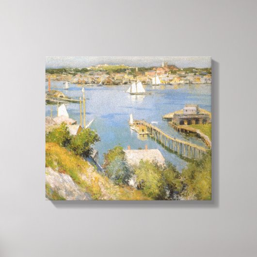 Willard Metcalf Gloucester Harbour Canvas Afdruk (Voorkant)