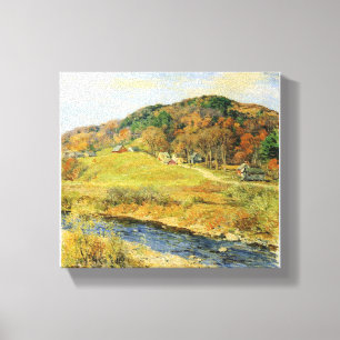Willard Metcalf November Mosaic Canvas Afdruk