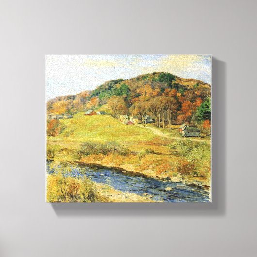 Willard Metcalf November Mosaic Canvas Afdruk (Voorkant)