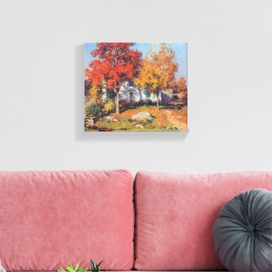 Willard Metcalf oktober Canvas Afdruk (Insitu (Woonkamer))