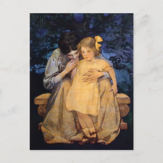 Willcox's moeder en kind briefkaart (Voorkant)