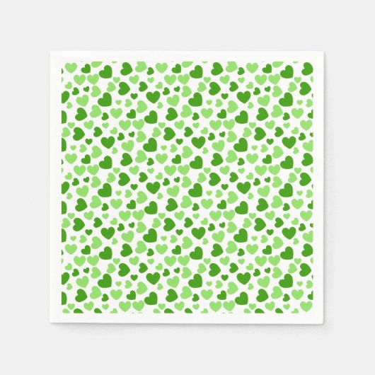 Willekeurig formaat en gekleurd hart servetten (Voorkant)