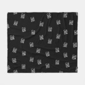 Willekeurig gearrangeerd ontwerp, zakelijke Logo o Fleece Deken (Voorkant (Horizontaal))