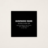 Willekeurig gearrangeerd ontwerp, zakelijke Logo o Vierkante Visitekaartjes (Achterkant)