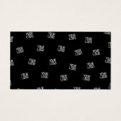 Willekeurig gearrangeerd ontwerp, zakelijke Logo o Visitekaartje (Voorkant)