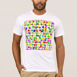 Willekeurig geometrisch patroon t-shirt