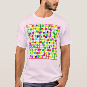 Willekeurig geometrisch patroon t-shirt
