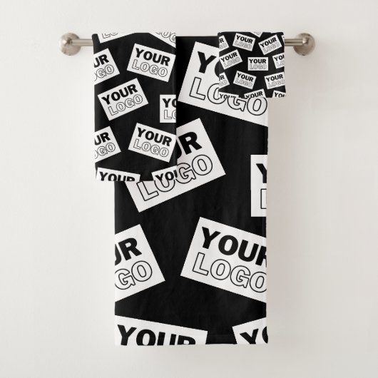 Willekeurig geplaatst Zoek naar uw Logo of een fot Bad Handdoek (Insitu)