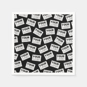 Willekeurig geplaatst Zoek naar uw Logo of een fot Servet (Voorkant)