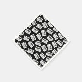 Willekeurig geplaatst Zoek naar uw Logo of een fot Servet (Hoek)