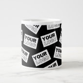 Willekeurig geplaatste zoek naar uw logo of een fo extra grote beker (Voorkant)