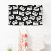 Willekeurig geplaatste zoek naar uw logo of elke f spandoek (Insitu)