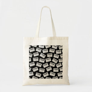 Willekeurig geplaatste zoek naar uw logo of elke f tote bag