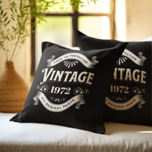 Willekeurig Jaar Vintage Verjaardag Kussen