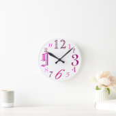 Willekeurig (roze) ronde klok (Huis)