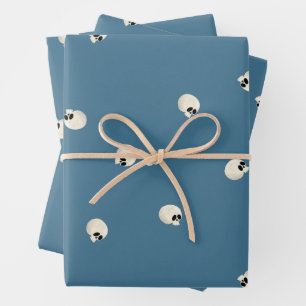 Willekeurig Schattige Kawaii Schedel Stippen bord Inpakpapier Vel