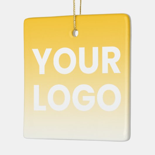 Willekeurige achtergrond | Witte gradiënt en uw Lo Keramisch Ornament (Links)