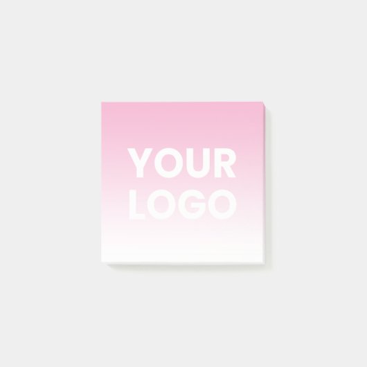 Willekeurige achtergrond | Witte gradiënt en uw Lo Post-it® Notes (Voorkant)