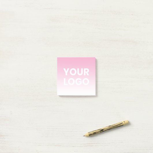Willekeurige achtergrond | Witte gradiënt en uw Lo Post-it® Notes (Op bureau)