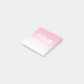 Willekeurige achtergrond | Witte gradiënt en uw Lo Post-it® Notes (Schuin)