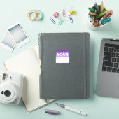 Willekeurige achtergrond | Witte gradiënt en uw Lo Sticker (iPad Cover)