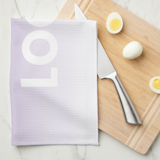 Willekeurige achtergrond | Witte gradiënt en uw Lo Theedoek (Quarter Fold)