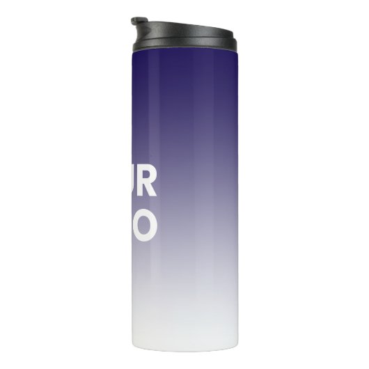 Willekeurige achtergrond | Witte gradiënt en uw Lo Thermosbeker (Geroteerd rechts)