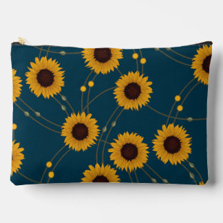 Willekeurige Art Nouveau Zonnebloemen Retro Bloem Etui