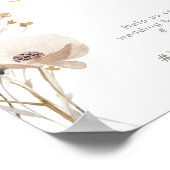 Willekeurige Bloem Oeps Hashtag Poster (Hoek)